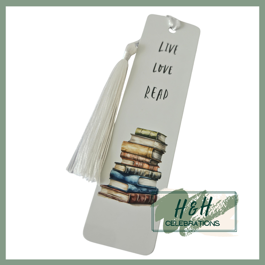 Live Love Read Bookmark