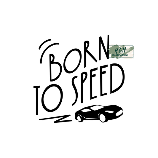 Born To Speed Decal Sticker