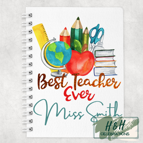Best Teacher Ever A5 Lined Notepad