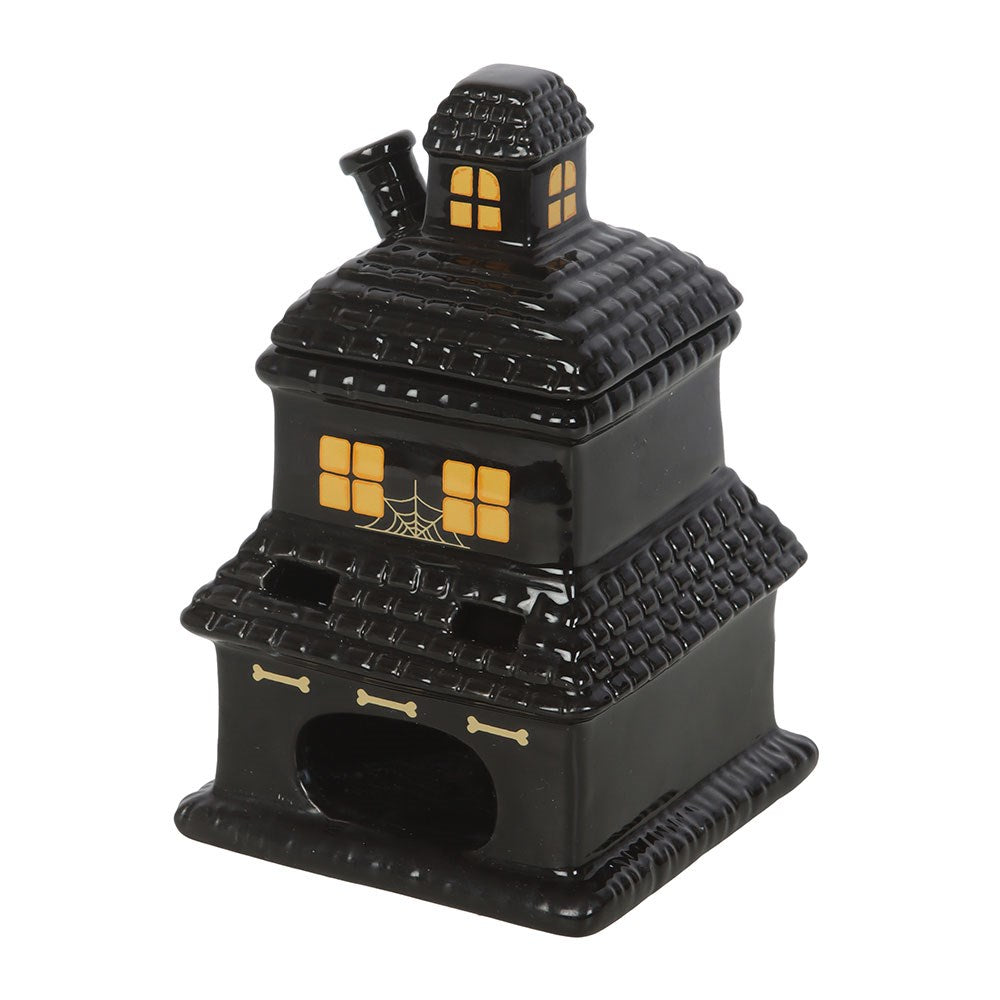 Black Haunted House Wax Melt Burner
