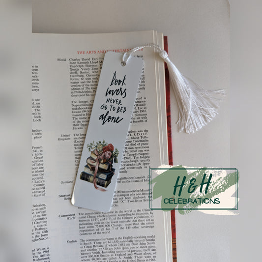 Book Lovers Never Go To Bed Alone Bookmark