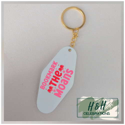 Bookmark The Moans Motel/Hotel Keyring