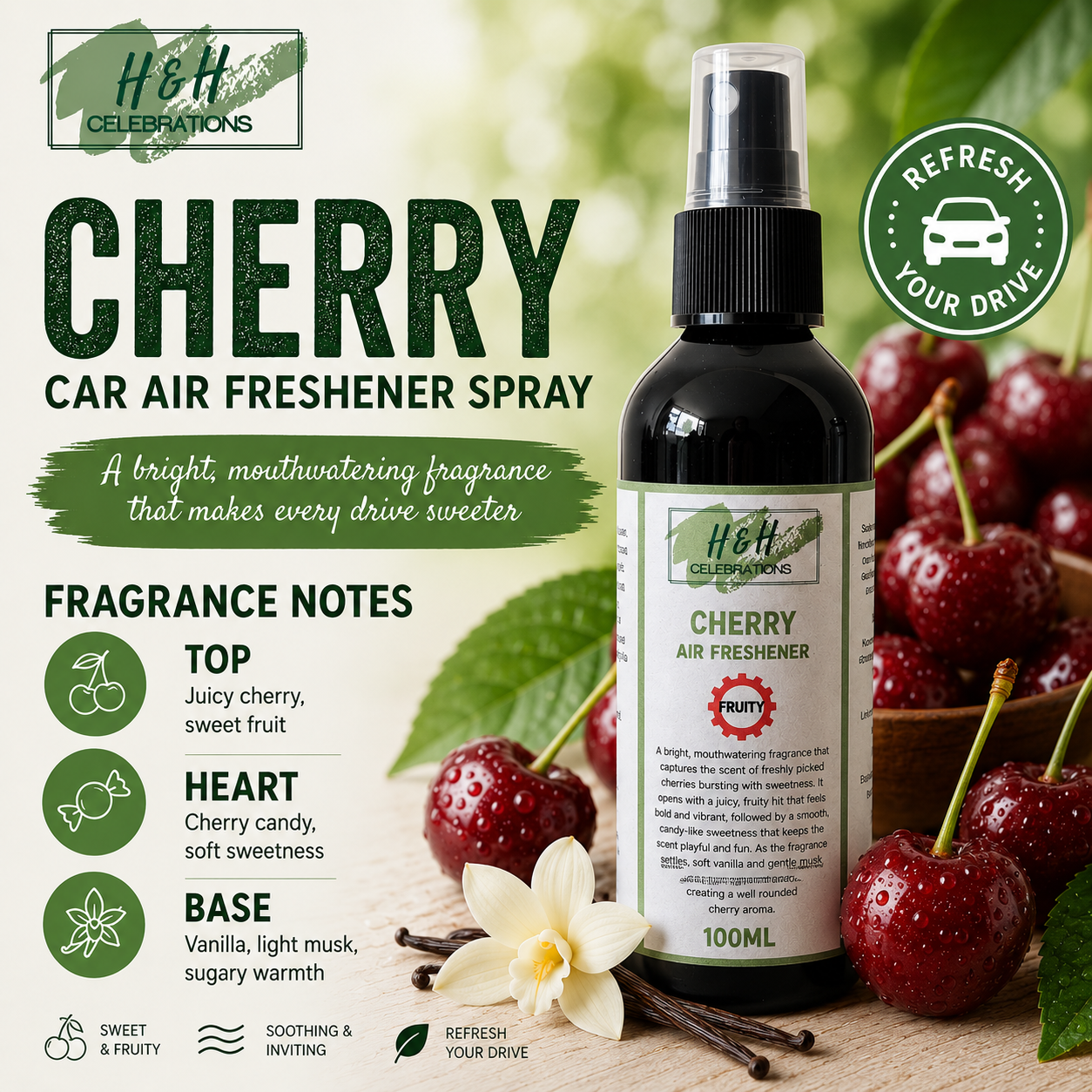 Cherry Air Freshener Spray 100ml