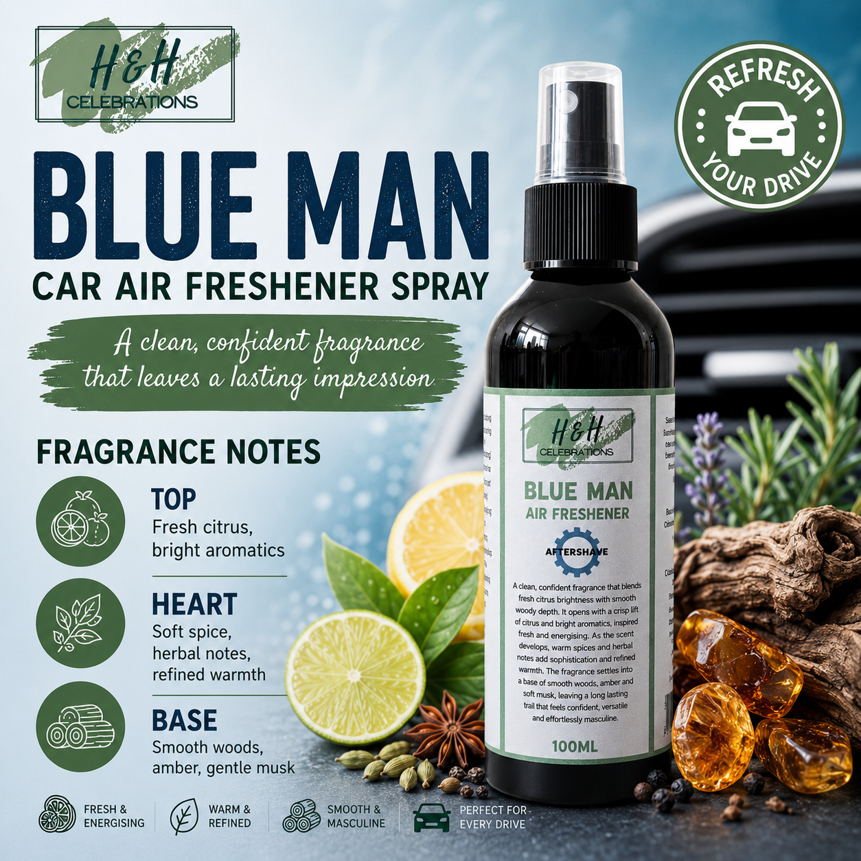 Blue Man Air Freshener Spray 100ml