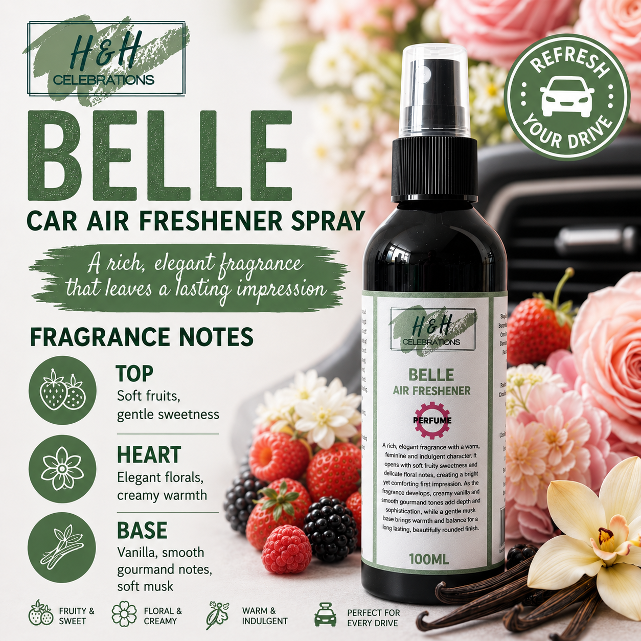 Belle Air Freshener Spray 100ml
