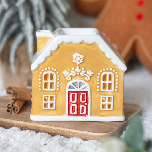 Candy Cane Gingerbread House Wax Melt Burner