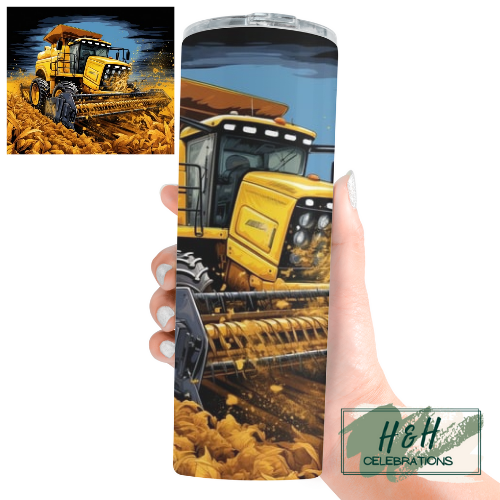Corn Harvester 20oz Skinny Tumbler
