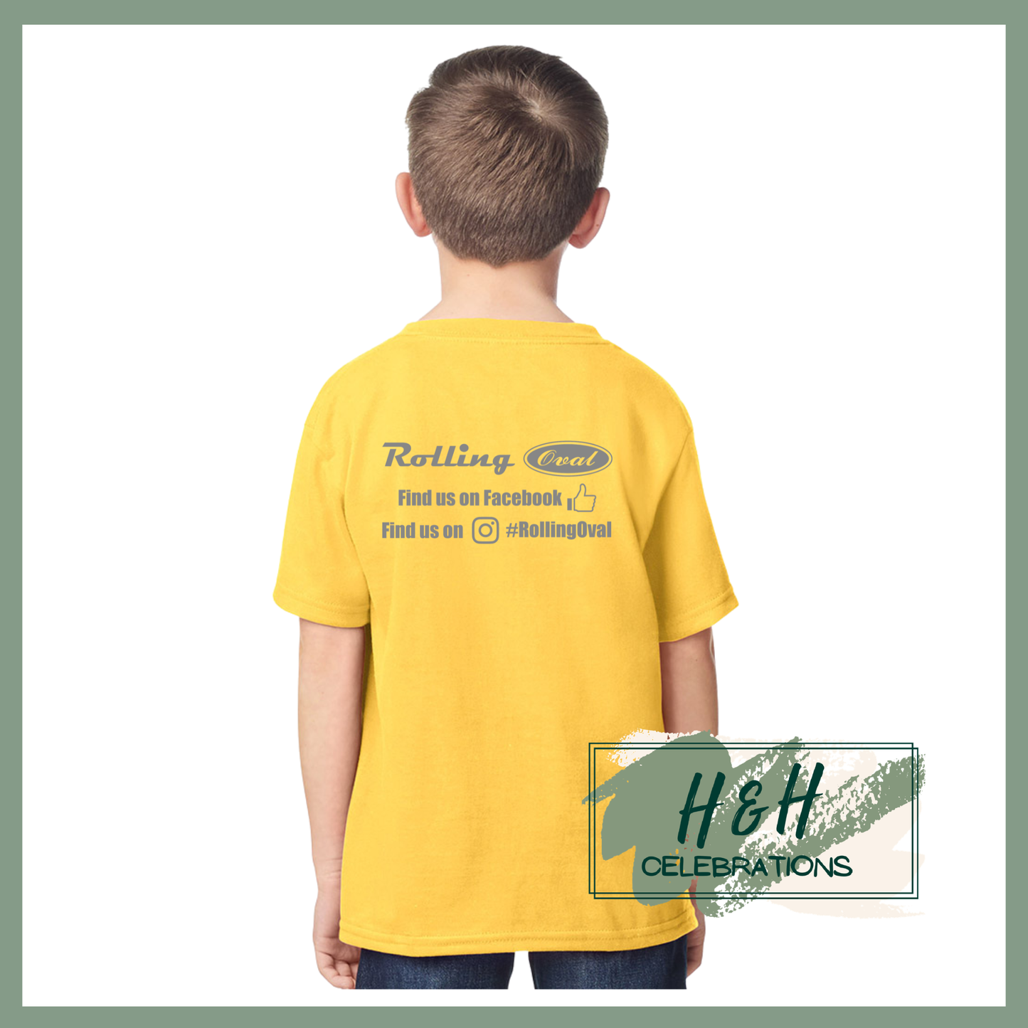 Rolling Oval T-Shirt For Kids - Daisy