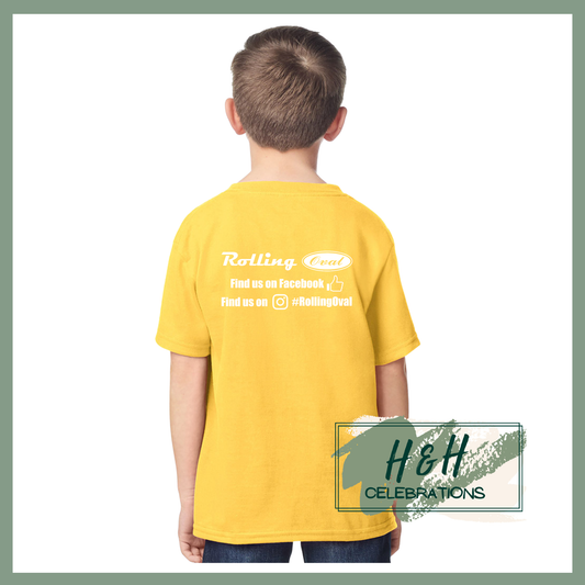 Rolling Oval T-Shirt For Kids - Daisy