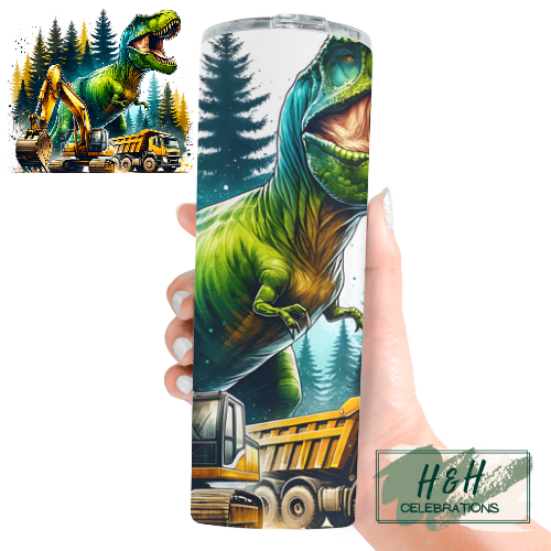 Dinosaur Digger 20oz Skinny Tumbler
