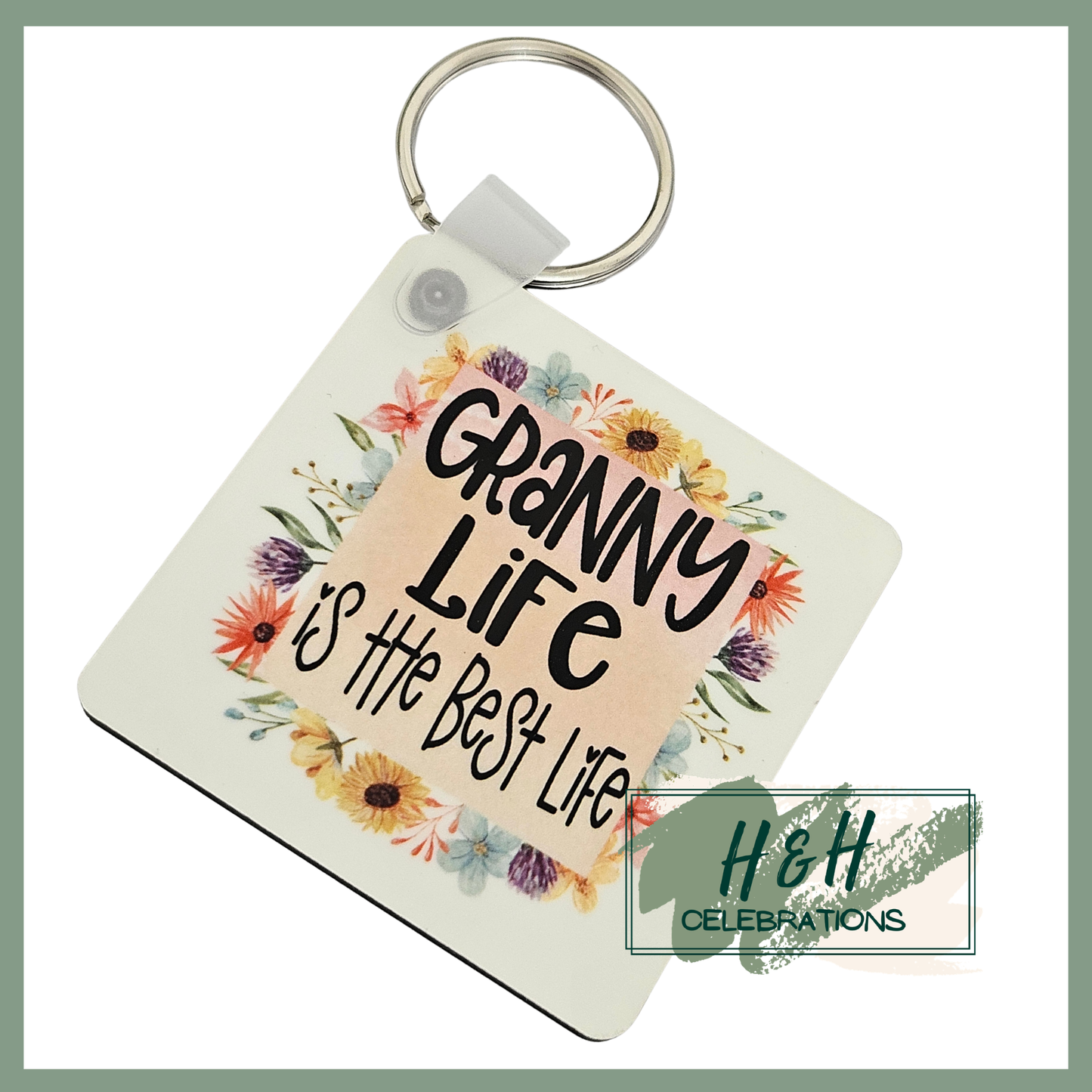The Best Life MDF Keyring