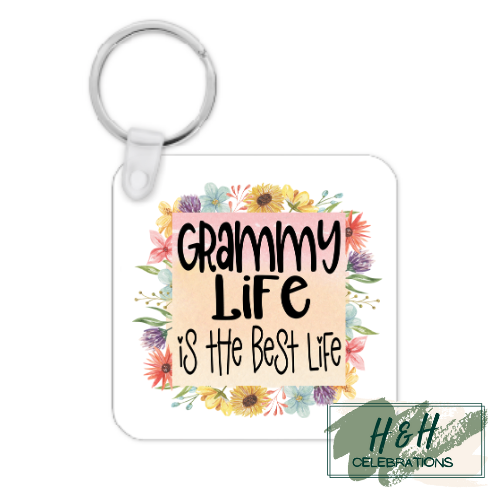 The Best Life MDF Keyring