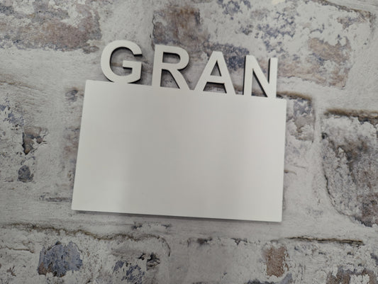 Personalised MDF Gran Photo Panel