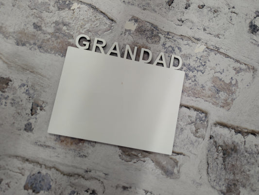 Personalised MDF Grandad Photo Panel