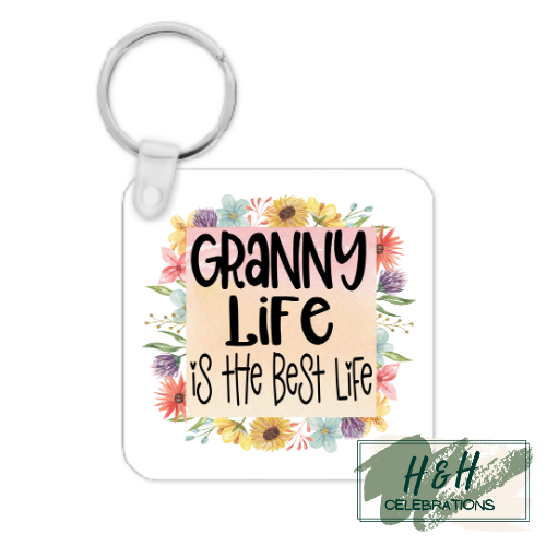 The Best Life MDF Keyring