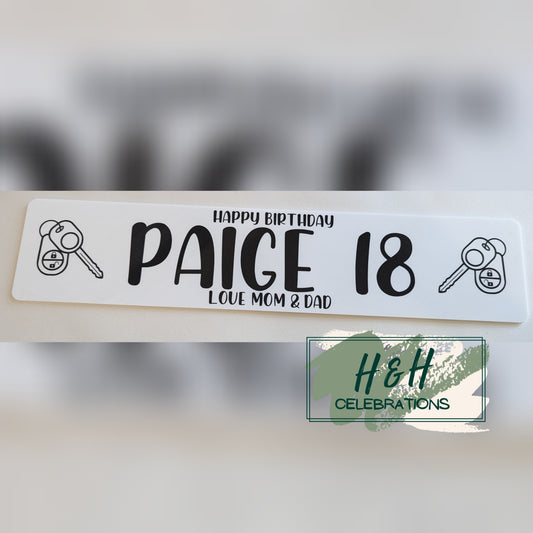 Birthday Gloss Acrylic Show Plates
