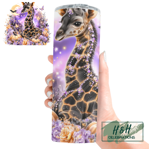 Halloween Giraffe 20oz Skinny Tumbler