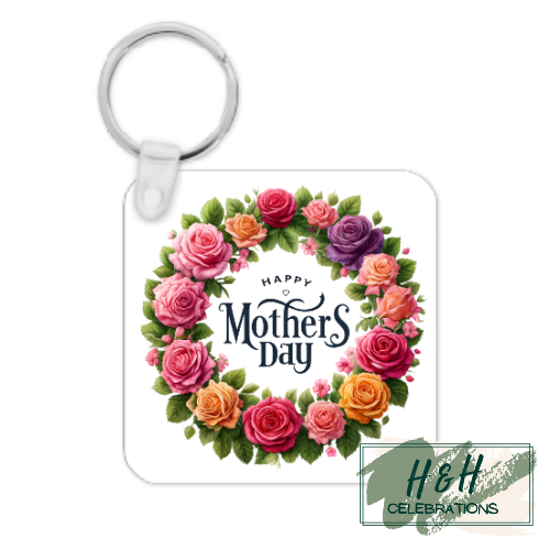 Happy Mother's Day MDF Keyring
