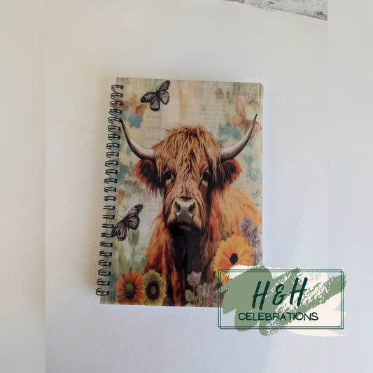 Highland Cow A5 Lined Notepad