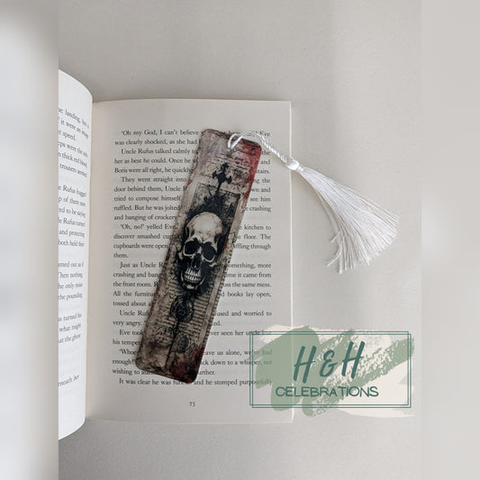 Horror Skull Themed Bookmark