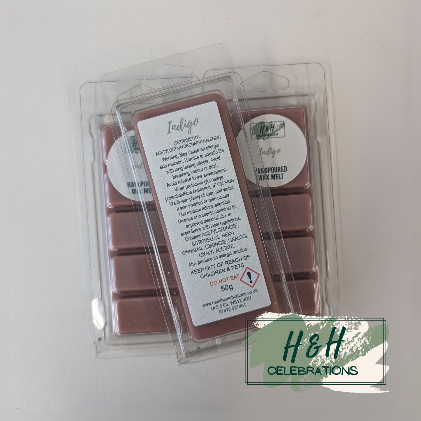 Indigo Wax Melt Snap Bar