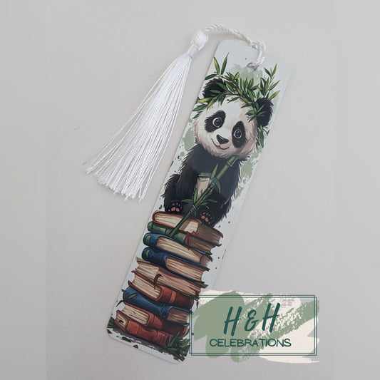 Bamboo Panda Book Stack Bookmark