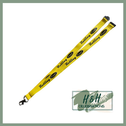 Rolling Oval Lanyard - Yellow