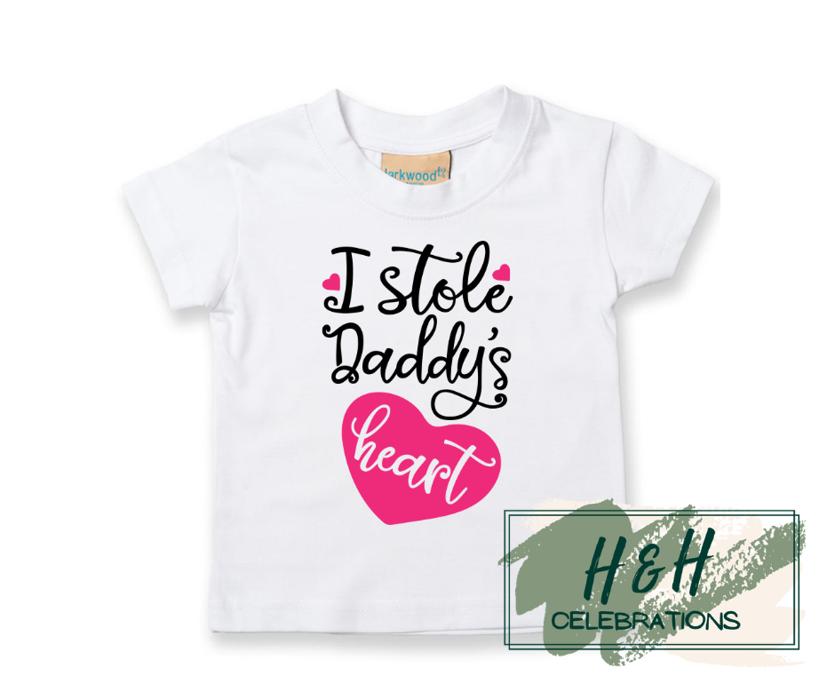 I Stole Daddy's Heart Short Sleeve T-Shirt