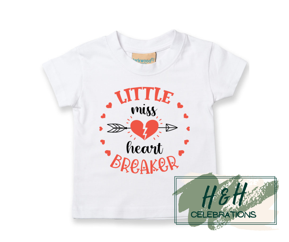 Little Miss Heart Breaker Short Sleeve T-Shirt