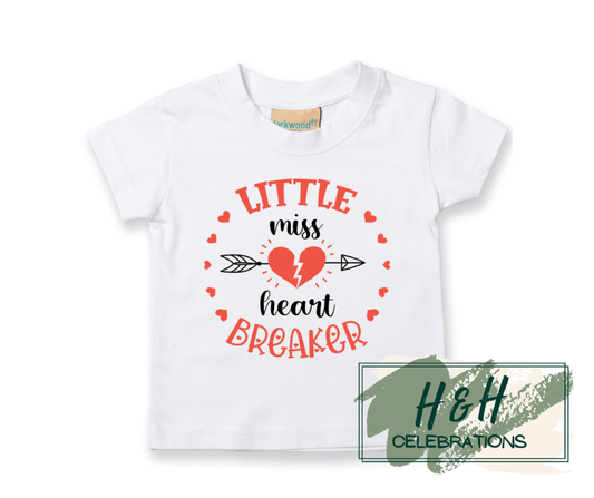 Little Miss Heart Breaker Short Sleeve T-Shirt