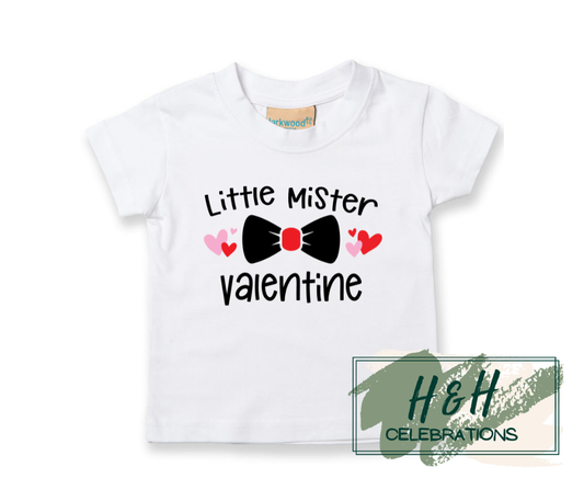 Little Mister Valentine Short Sleeve T-Shirt