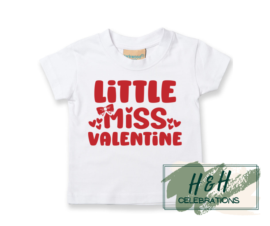 Little Miss Valentine Short Sleeve T-Shirt