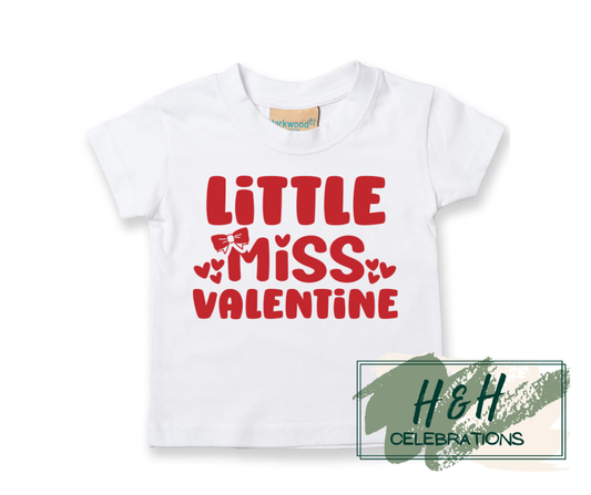 Little Miss Valentine Short Sleeve T-Shirt