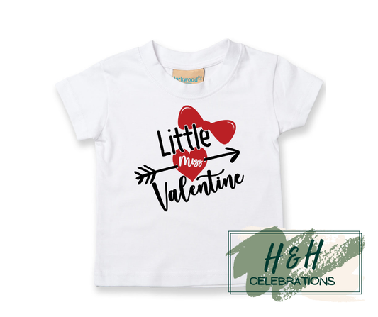 Little Miss Valentine Short Sleeve T-Shirt