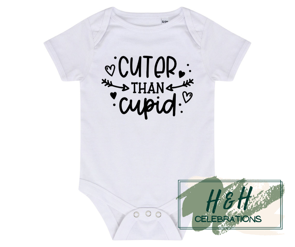 Cuter Than Cupid Short Sleeve Vest - Baby