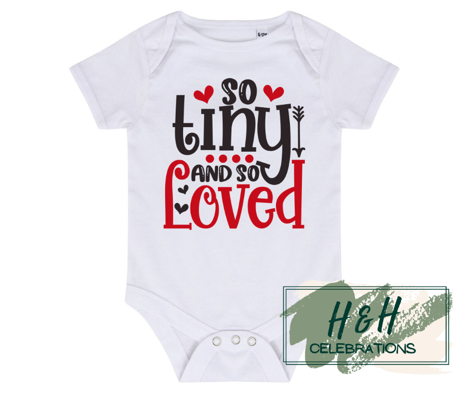 So Tiny And So Loved Short Sleeve Vest - Baby