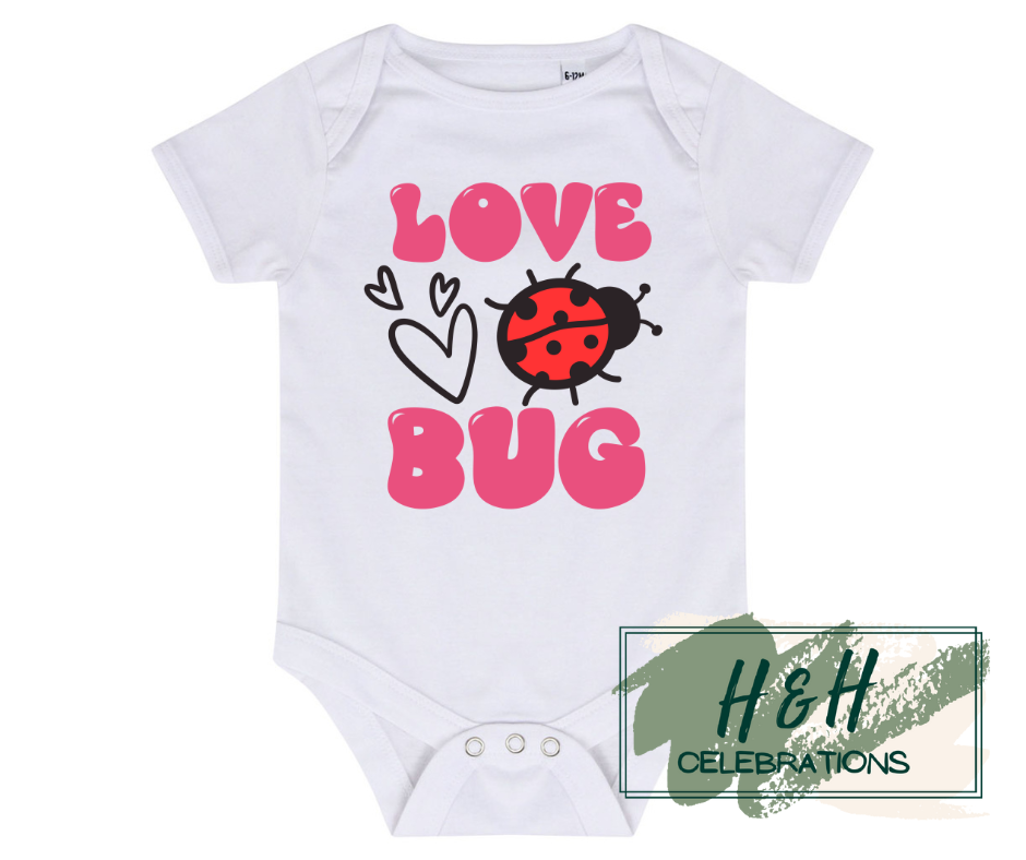 Love Bug Short Sleeve Vest - Baby