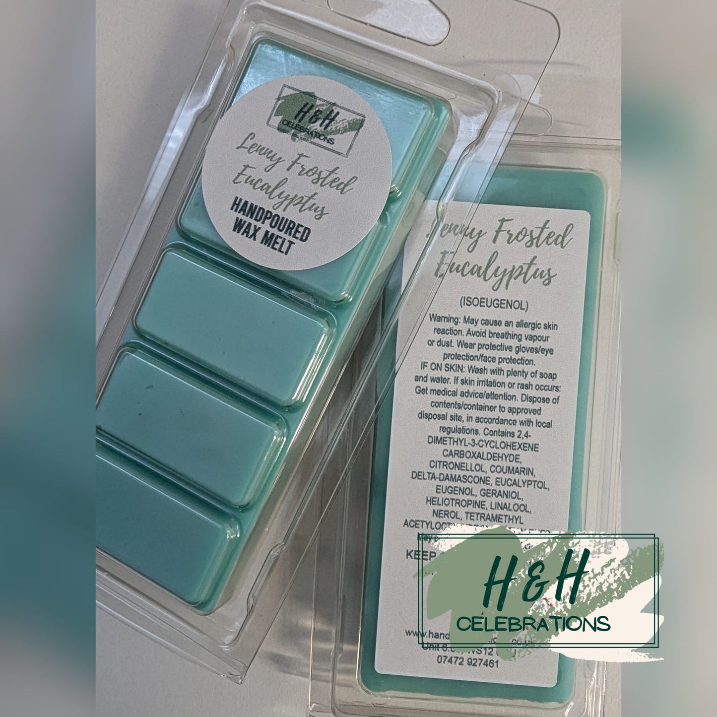 Lenny Frosted Eucalyptus Wax Melt Snap Bar