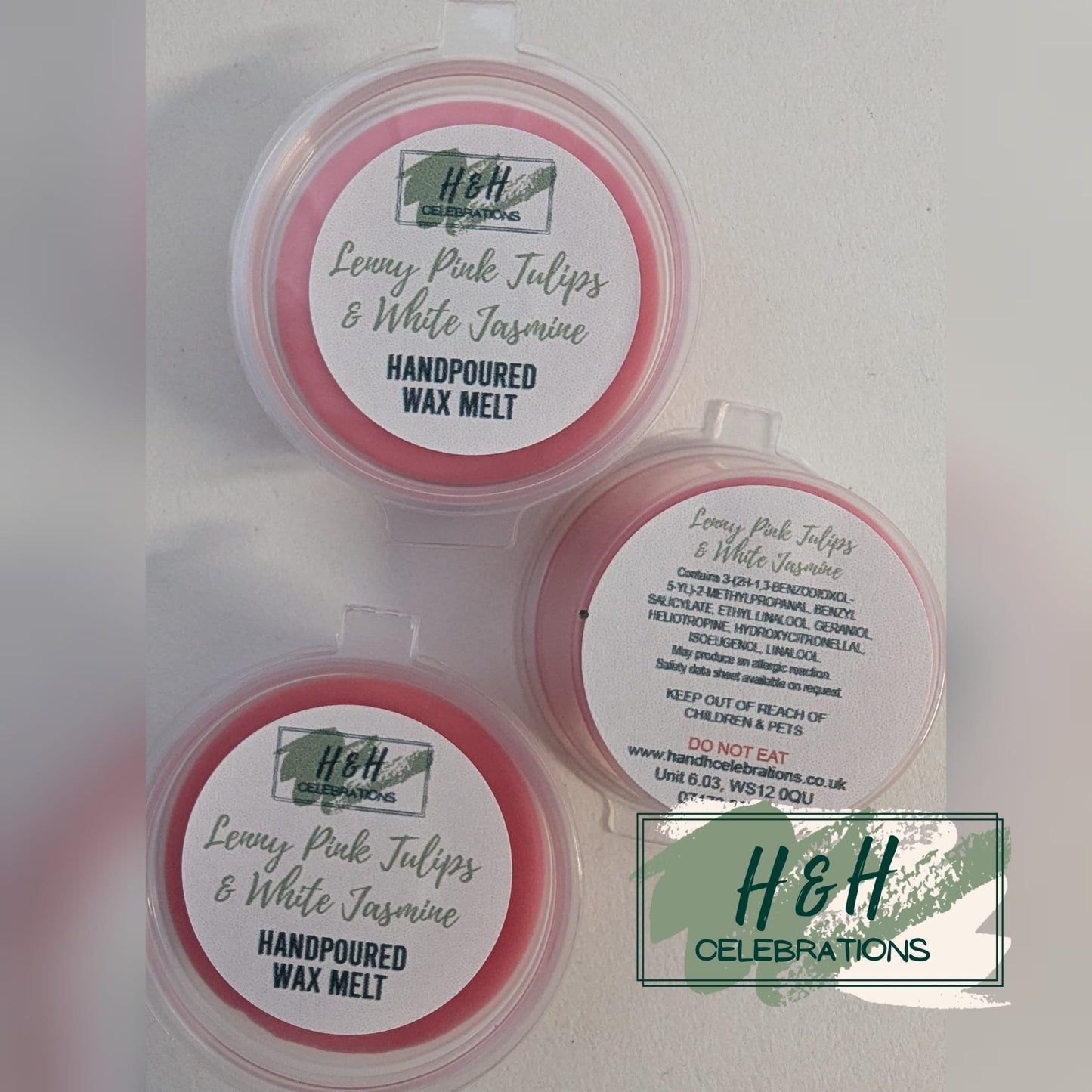 Lenny Pink Tulips & White Jasmine Wax Melt Shot Pot