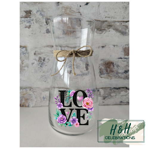 Love Floral Vase