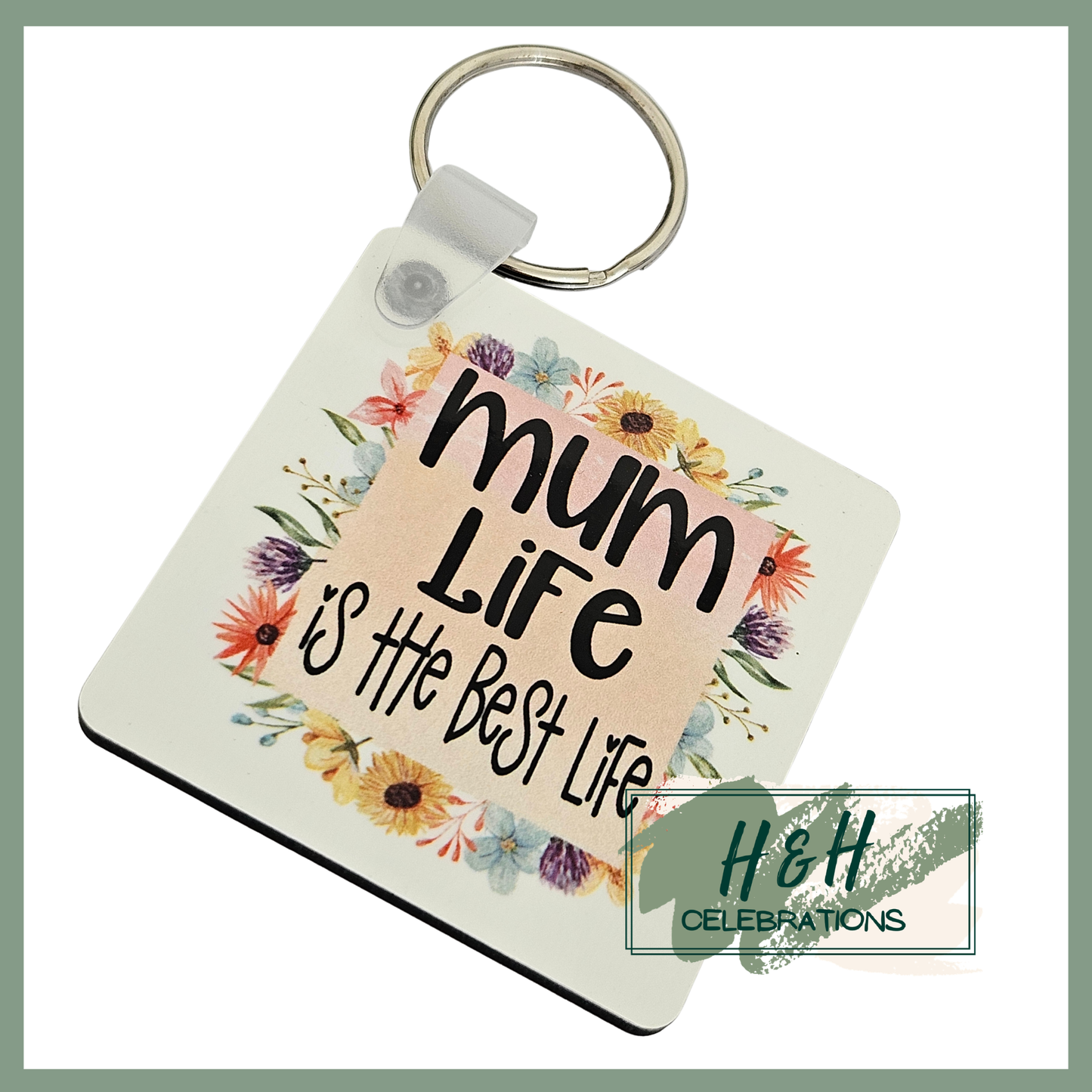 The Best Life MDF Keyring
