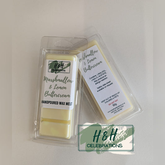 Marshmallow & Lemon Buttercream Wax Melt Snap Bar