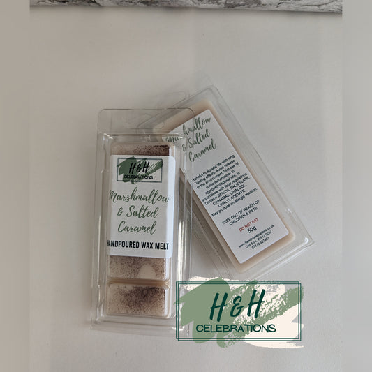 Marshmallow & Salted Caramel Wax Melt Snap Bar