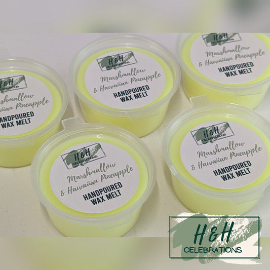 Marshmallow & Hawaiian Pineapple Wax Melt Shot Pot