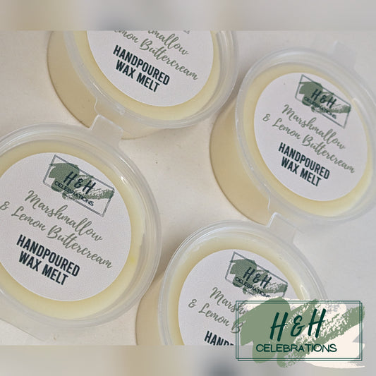 Marshmallow & Lemon Buttercream Wax Melt Shot Pot