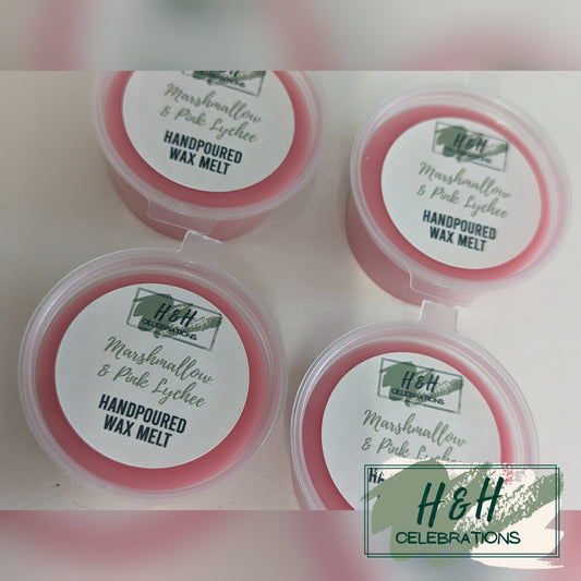 Marshmallow & Pink Lychee Wax Melt Shot Pot