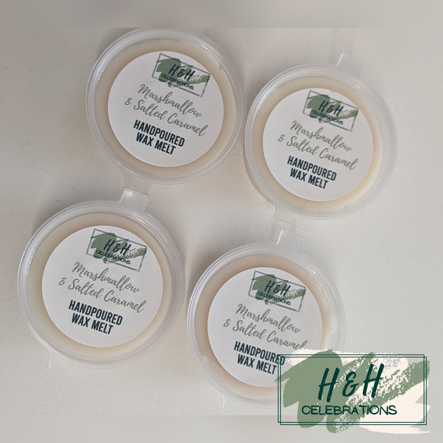 Marshmallow & Salted Caramel Wax Melt Shot Pot