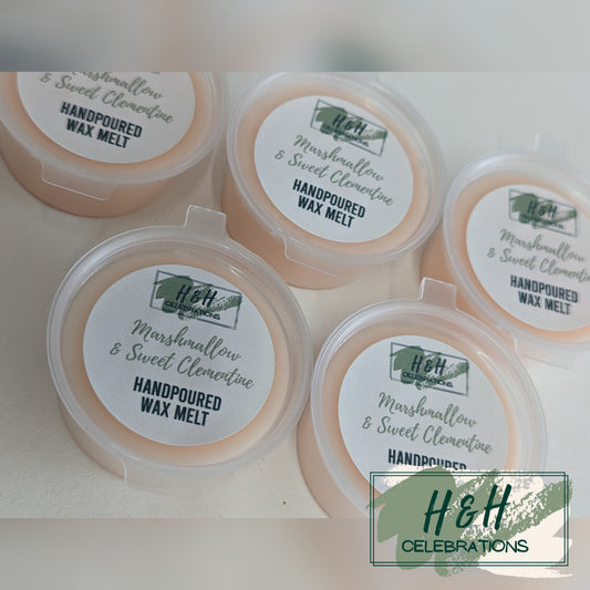 Marshmallow & Sweet Clementine Wax Melt Shot Pot