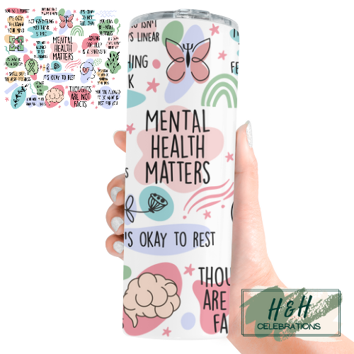 Mental Health Matters 20oz Skinny Tumbler