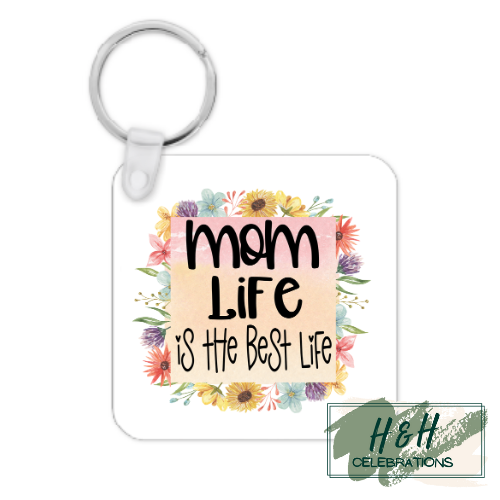 The Best Life MDF Keyring